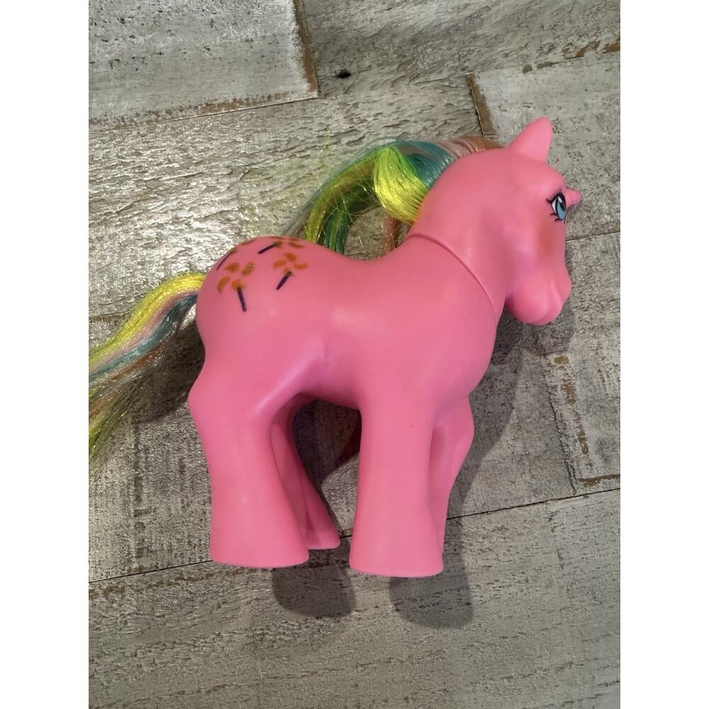 VTG My Little Pony PINWHEEL Rainbow Unicorn Pony And Comb Hasbro 1984 - Picture 4 of 7